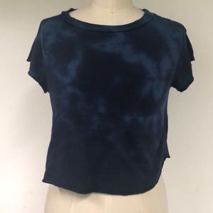 blue tie dye brandy melville shirt
